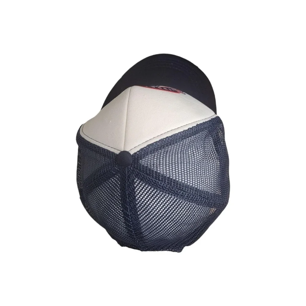 F45 Training‎ Trucker Hat OS White Blue Red Mesh Snapback Functional Fitness Cap